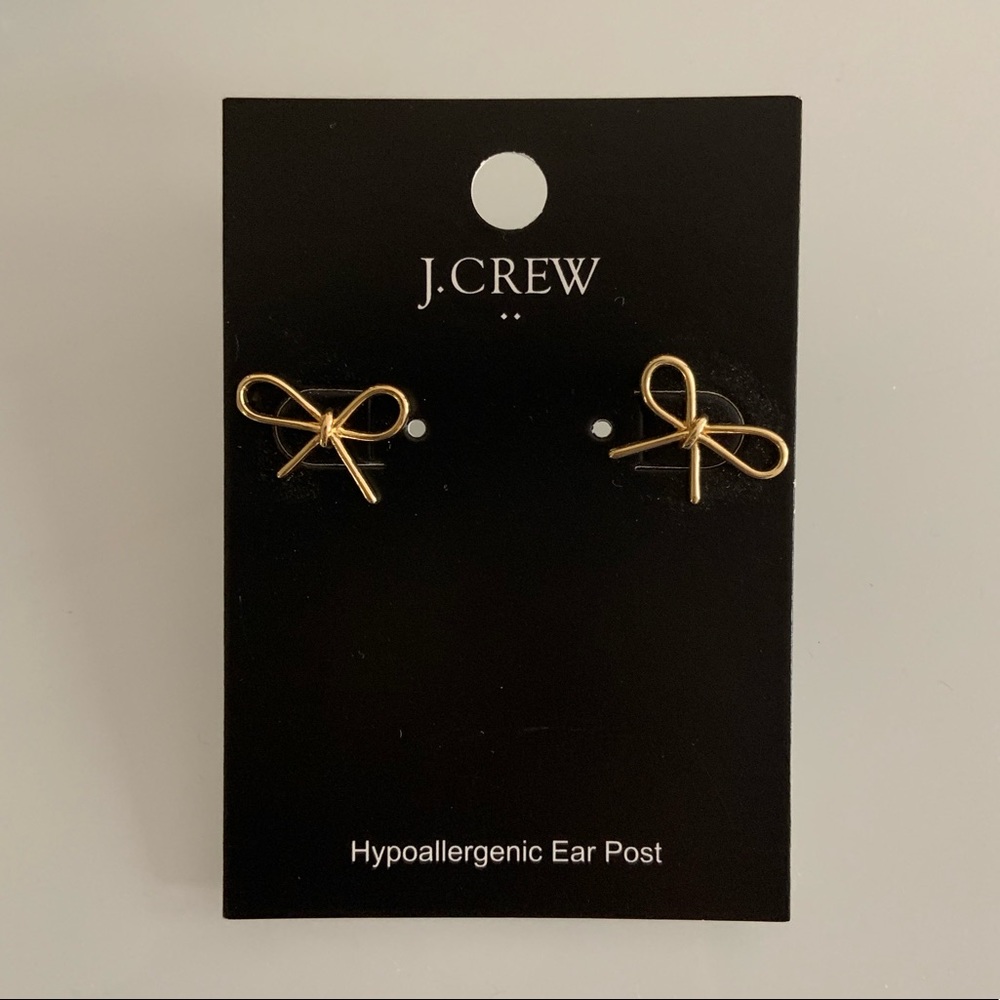 J.Crew Bow-tie stud earrings